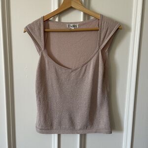 Pink Sparkle Cachet Vintage Top - Size Medium